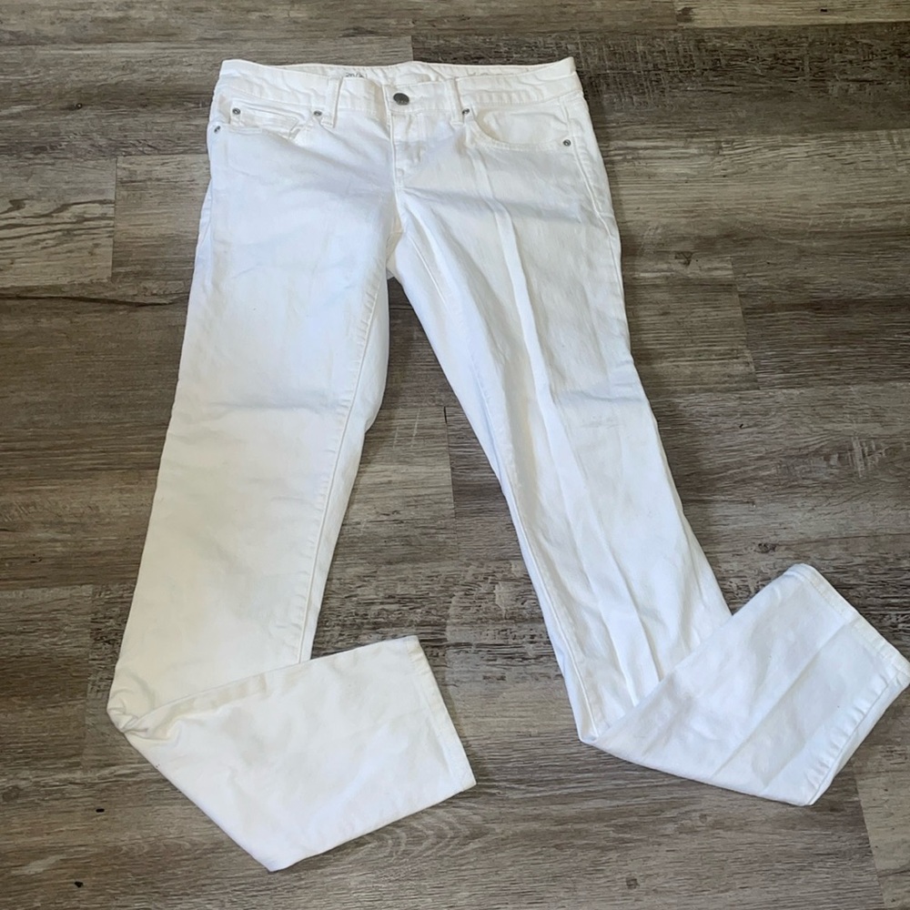 Gap white skinny denim jeans size 26